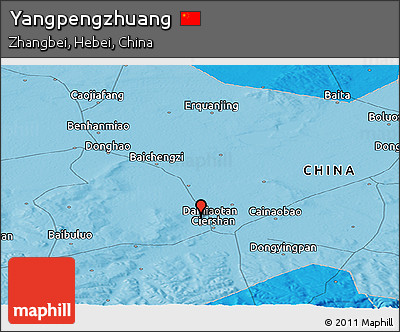 Political Panoramic Map of Yangpengzhuang