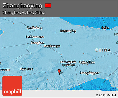 Political Panoramic Map of Zhanghaoying