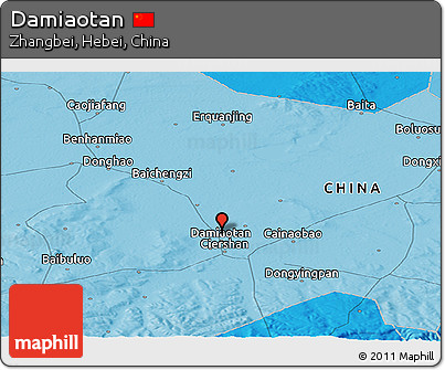 Political Panoramic Map of Damiaotan