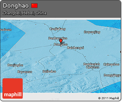 Political Panoramic Map of Donghao