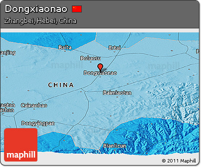 Political Panoramic Map of Dongxiaonao