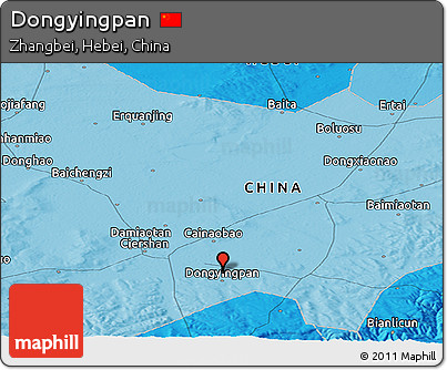 Political Panoramic Map of Dongyingpan