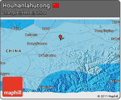Political Panoramic Map of Houhanlahutong