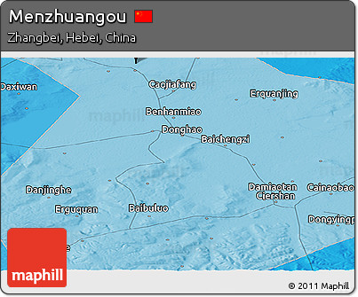 Political Panoramic Map of Menzhuangou