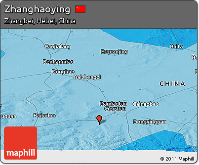 Political Panoramic Map of Zhanghaoying