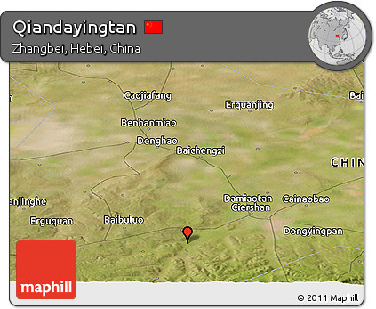 Satellite Panoramic Map of Qiandayingtan