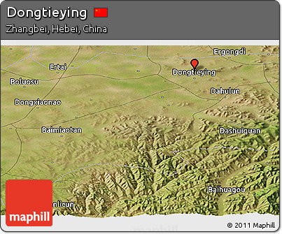 Satellite Panoramic Map of Dongtieying