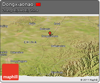 Satellite Panoramic Map of Dongxiaonao