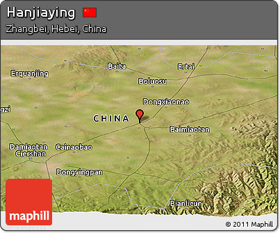 Satellite Panoramic Map of Hanjiaying