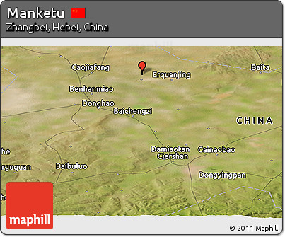 Satellite Panoramic Map of Manketu