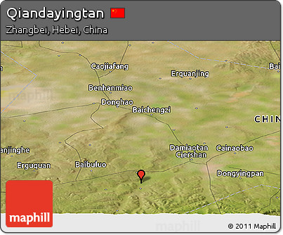 Satellite Panoramic Map of Qiandayingtan