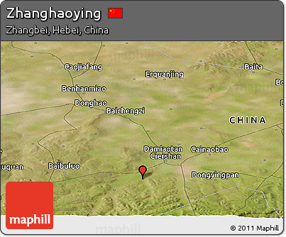 Satellite Panoramic Map of Zhanghaoying