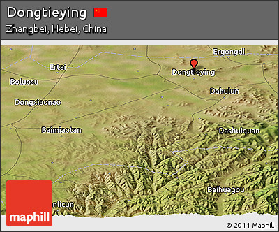 Satellite Panoramic Map of Dongtieying