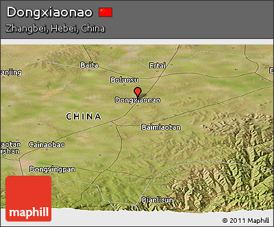 Satellite Panoramic Map of Dongxiaonao