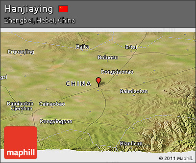 Satellite Panoramic Map of Hanjiaying