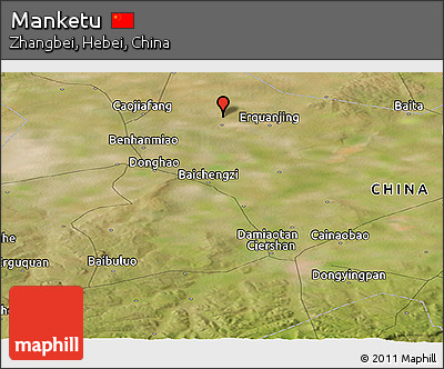 Satellite Panoramic Map of Manketu