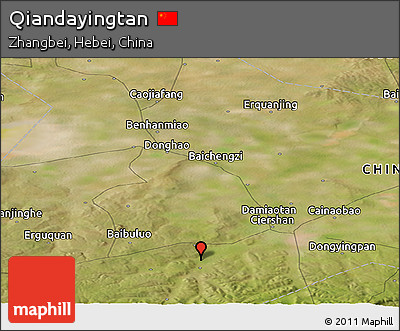 Satellite Panoramic Map of Qiandayingtan