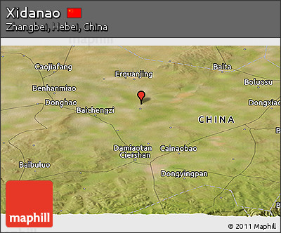 Satellite Panoramic Map of Xidanao