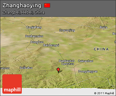 Satellite Panoramic Map of Zhanghaoying