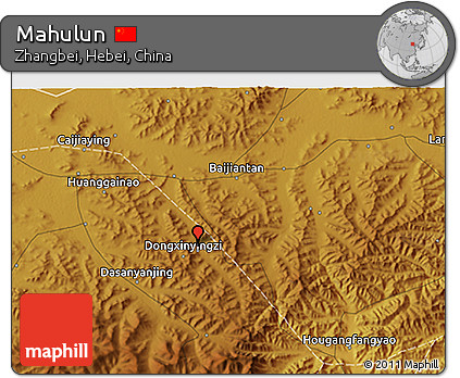 Physical 3D Map of Mahulun
