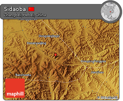 Physical 3D Map of Sidaoba