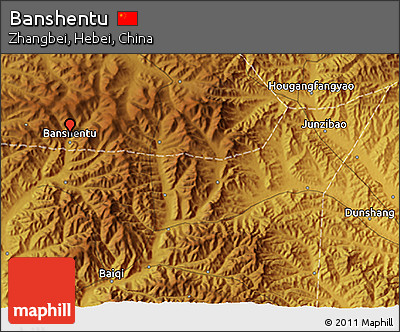 Physical 3D Map of Banshentu