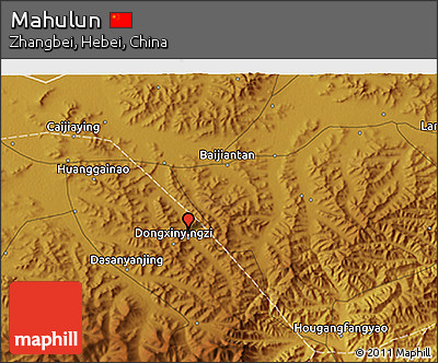 Physical 3D Map of Mahulun