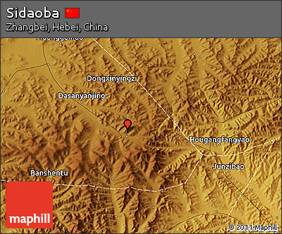 Physical 3D Map of Sidaoba