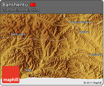 Physical 3D Map of Banshentu