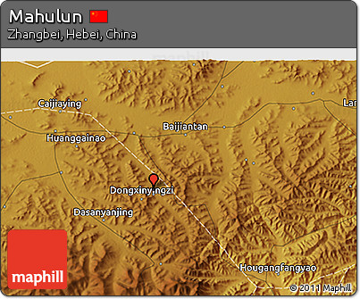 Physical 3D Map of Mahulun