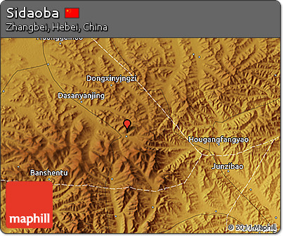 Physical 3D Map of Sidaoba