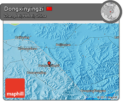 Political 3D Map of Dongxinyingzi