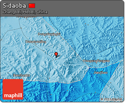 Political 3D Map of Sidaoba