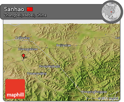 Satellite 3D Map of Sanhao