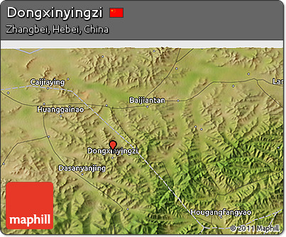 Satellite 3D Map of Dongxinyingzi