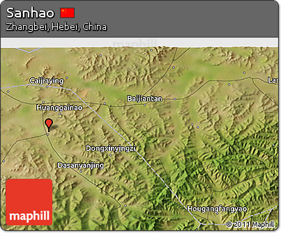 Satellite 3D Map of Sanhao