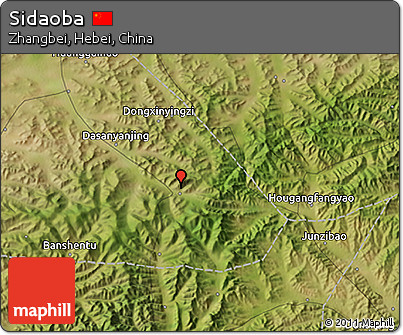 Satellite 3D Map of Sidaoba