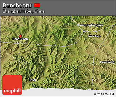 Satellite 3D Map of Banshentu