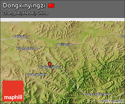 Satellite 3D Map of Dongxinyingzi