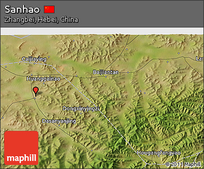 Satellite 3D Map of Sanhao