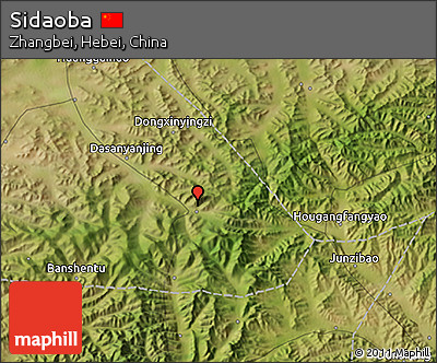 Satellite 3D Map of Sidaoba