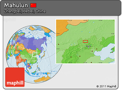 Political Location Map of Mahulun