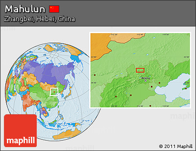 Political Location Map of Mahulun