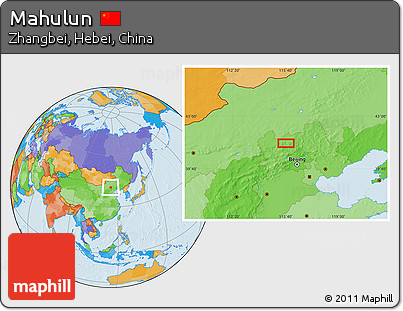 Political Location Map of Mahulun