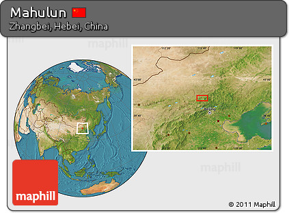 Satellite Location Map of Mahulun