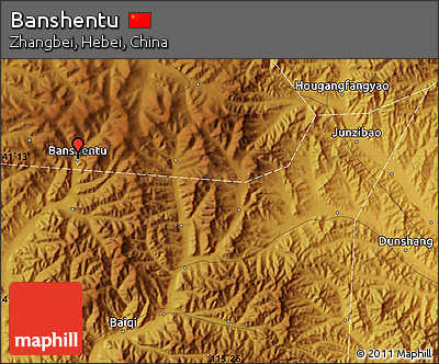 Physical Map of Banshentu