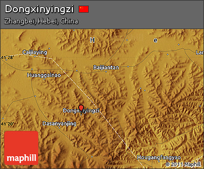 Physical Map of Dongxinyingzi