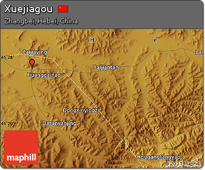 Physical Map of Xuejiagou