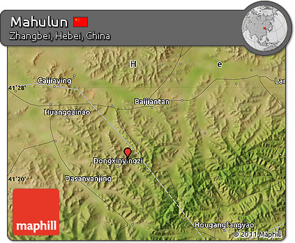 Satellite Map of Mahulun