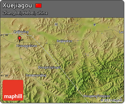 Satellite Map of Xuejiagou